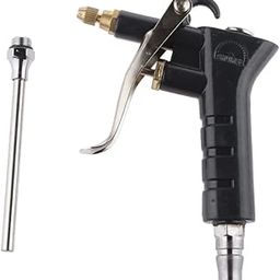Plastic Piston Air Blow Duster Blowing Dust Hair Vehicle Cleaning Gun Black 989-25