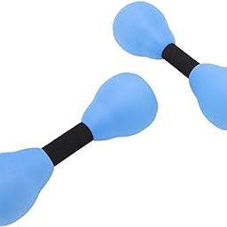 2 Pieces Water Dumbbells, Aquatic Exercise Dumbbells Pool Fitness Water Aerobic Exercise Foam Dumbbells Pool Resistance Sports Eva Foam Dumbbell Set Water Weights for Pool Exercise Set, Blue-image-20