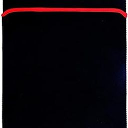 KraijjaRetail Reversible Laptop Sleeve 14.1 Inch, Dual Color Neoprene Laptop Cover, Zipperless, Waterproof, Slim Fit Laptop Case for HP Dell Lenovo Asus Acer, MacBook, Mouse Pad Use (Red/Black)-image-83