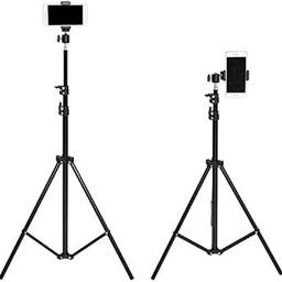 Tripod Stand Lightweight & Portable Portable 7 Feet (84 Inch) Long with Adjustable Mobile Clip Holder for All Mobiles & Cameras Stand for YouTube, Facebook and Instagram-19