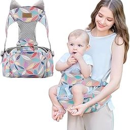 SNOWIE SOFT® Baby Carrier for 0 to 3 Year Adjustable Waist Stool Babies Carriers with Safety Waist Belt Summer Breathable Hip Seat Baby Carrier for New Born Gift-image-57