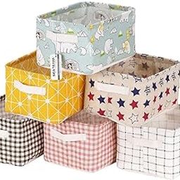 SIDDHI VINAYAK CREATION - Canvas Desktop storage organizer box for Clothes - (Set of 1)-image-10