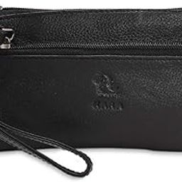 kara Women Black Leather Purse I Bifold Clutch for Ladies I Genuine Leather Wallet for Women I Ladies Handbag Casual Hand Purse-picture-39
