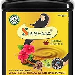 Srishma Natural Hair Herbal Shampoo with Amla, Reetha, Shikakai, Hibiscus and Methi Dana for Hairfall Protection & Strong and Healthy Hair (200 gm)-10
