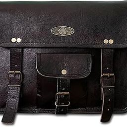 Creative Art & Craft Leather Motorcycle Side Bag Retro Look/Saddle/Travel Bag/Universal Side Bag/Avenger Street/Cruise Tool Bag Storage for Royal Enfield Classic 350 Meteor 350 Supernova-image-10