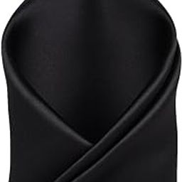 Men Black Solid Party Pocket Square-image-99