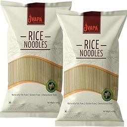 Jvapa Rice Noodles |Naturally Gluten Free | Cholesterol Free | Naturally Fat Free | Made with 100% Rice - 800 gm (400 gm x Pack of 2)-image-51
