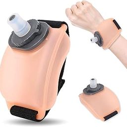 Pious Sport Wrist Water Bottle | Adjustable Wearable Hands-free Silicone Bottle | Ideal for Running,Cycling,Climbing,Outdoor | Replenishment for Athletes | Leak-Proof,200ml,Reusable,Orange-7
