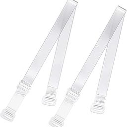 Set of 2 Women's Adjustable Transparent Silicone Bra Straps (Free Size)-12