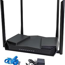 WayPonDEV Banana Pi WiFi 6 OpenWRT Router Board, Dual Band Wireless Internet Router, 802.11ax ac WiFi 6 Gigabit VPN Router, Integrated 5GE Phy and RGMII, Support WPA,WPA2,WPA3 (Black Case Bundle)-image-3