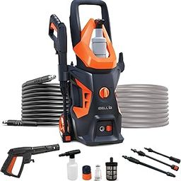 IBELL WIND55 High Pressure Washer, 1800W Motor, 140 Bar Car Washer High Pressure Gun, 7.8 L/Min Flow, 5M Hose, Turbo Nozzle, Portable Pressure Washer for Car, Bike, Home & Outdoor Cleaning-19