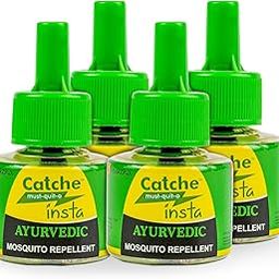 Catche Must-Quit-O Insta Ayurvedic Mosquito Repellent 45ml Refill (Pack of 4) | AYUSH Approved & Transfluthrin-Free | Non-Toxic Protection Against Dengue & Malaria | Safe for Kids & Pregnant Women-0
