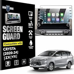 GEAR GUARD - GIVE LIFE TO YOUR DEVICE Hydrophobic Premium Toyota Innova Crysta Navigation System|Fortuner Facelift 2021 2022 2023 Car Accessory Interior Infotainment System Guard And Protector-Clear-5