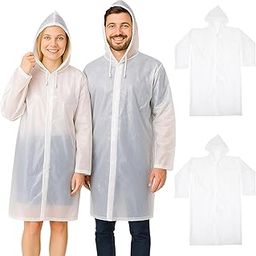 Bramble - Clear Raincoats, Reusable EVA Hooded Ponchos for Adults, One-Size Rain Poncho for Festivals, Sports Events, Hiking-image-19
