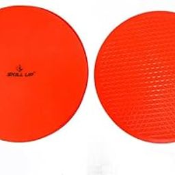 Skill Up Spot Marker Circle Non Slip TPR Rubber, Spot Marker Circle for Kids and Adults Sequence Marker Circle for Agility, Football, Tennis, Badminton, Cricket, Speed and Agility (1 Piece, Red)-image-48