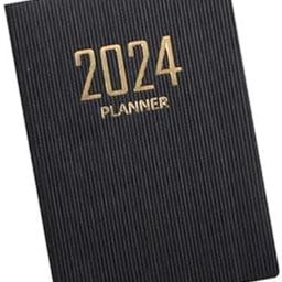 TRENDYNEST 2xSchedule Notebook Monthly Planner Appointment Calendar Diary Journal Durable Black | Planners & Organizers | Calendars & Planners | Office Supplies | Office-image-13