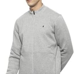 Solid Full Sleeve Standard Length Winter Wear Zip-Up Jacket for Men's-image-74