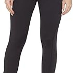 Women's Polyester Spandex Black Capri Yoga Pants with Pocket Essential High Waisted for Workout-image-94