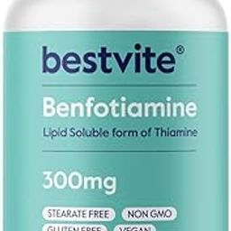 Benfotiamine 300mg (240 Vegetarian Capsules) No Stearates - No Silicon Dioxide - Vegan - Non GMO - Gluten Free-image-73