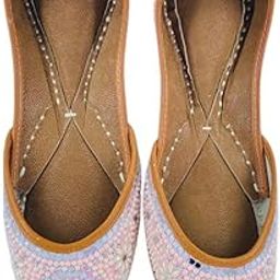 Pink Pearl Jutti for Women | Punjabi Jutti | Mojari for Ladies | Bridal Soft Leather Ethnic Juttis-image-78