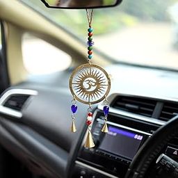 DULI Handmade Metal Car Hanging Wall Hanging with Love Couple Design ~ Handmade Hanging Wall Hangings, Garden, Car, Outdoor, Bedroom Pack of 1 (MetalCarHangingTassel- OM)-image-32