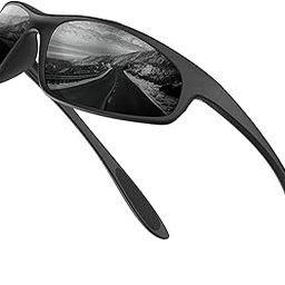 Stylish Polarized Sports Sunglasses for Men Women - Unbreakable HD Clear Vision Cricket Motorcycle Riding Running Cycling Biking Driving Latest Wraparound Branded Oval Goggles-picture-25
