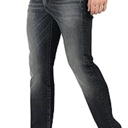 Men Solid Stretchable Blue Comfort Slim Heavy Fade Midrise Jeans-image-1