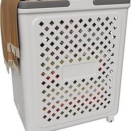 Teneza 45 Litres Laundry Basket Plastic | Multipurpose Laundry Bag for Clothes | Durable Clothes Basket & Basket for Clothes Storage | Foldable & Space-Saving Laundry Basket-image-52