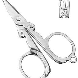 SNNP Small Folding Cutting Scissor, Stainless Steel, Mini Folding Pocket Scissors, Student Scissors, 2 Pack-image-80