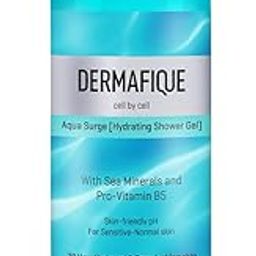 Dermafique Aqua Surge Shower Gel 500ml, Body Wash for Women & Men, No Parabens/SLS/SLES, with Sea Mineral & Pro Vitamin B5, For Hydrated Skin, Suitable for Sensitive-Normal Skin | Dermatologist Tested-48