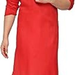 Red Cotton Plain Men's Ethnic Simple Kurta-image-19