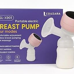 COUZARA™ Electric Breast Pump 1-Year Warranty with LED Display | 4 Modes 9 Suction Levels | Silent and Anti-Backflow Design | BPA-Free USB Rechargeable (White)-image-56