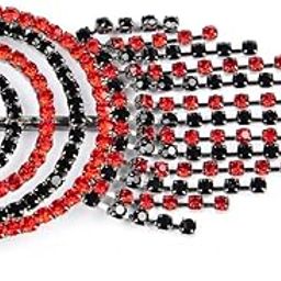 Brooch in red and Black Colour-image-51