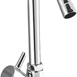 JAGGER Turbo Brass Table/Deck-Mounted Swan Neck Taps for Bathroom Wash Basin with Foam Flow, Washbasin Tap with Flange and Teflon Tape-16