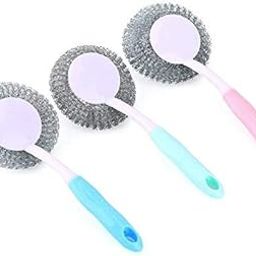 DOMUM Steel Scrubber for Utensil with Comfortable Handle (Pack of 1)-image-61