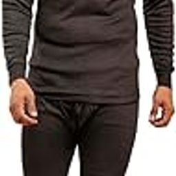 Men's Winter Woolen Thermal Set Round Neck Full Sleeves Top and Pyjama Set Body Warmer Set Base Layer Set(Pack of 1).-image-43