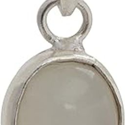 Moonstone Pendant 7ct. in 925 Sterling Silver Jewelry Round White Astrology Birth Gemstone For Men and Women,Certified Energized Moonstone,chandra mani-image-5