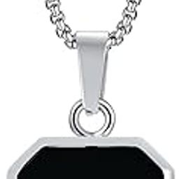 Men's Jewellery Silver Chain For Men Boys Geometric Stainless Steel Black Silver Gold Locket Pendant Necklace Chain For Men Boys Anniversary Gift For Husband Gift Chains-101_1-image-80