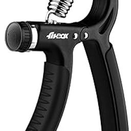 FitBox Sports Adjustable Hand Grip (5kg - 60kg) Strengthener With Counter for Men & Women for Gym Workout Hand Exercise Equipment to Use in Home for Forearm Exercise (Black)-image-60