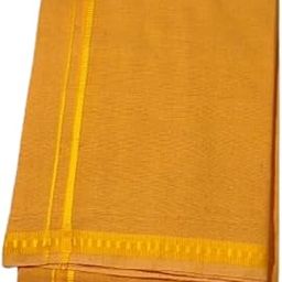 B’s Trendz Men's Bentex Cotton Blended Dhoti | Traditional Indian Vesti for Festivals, Pooja & Casual Wear | Soft & Breathable Fabric | 2 Meter Dhoti-image-7