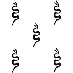 Comet Busters Snake Black Bindi (20mm) (BIN766)-32