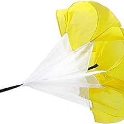 IRIS Fitness Speed Parachute Resistance Sprint Trainer - Speed Training Parachute Helps Maximize Acceleration and Top Running Speed Through Resistance and Overspeed Training (Yellow)-1