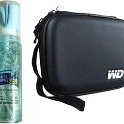 WOLFANO External Hard Drive Cover Case with 100 ml Cleaning Gel for Computers,Mobiles,Laptop Monitor Screen (Color May Vary)-image-1
