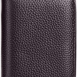 PU Leather Credit Debit Card Holder Wallet Card Case ID Case Organizer Holder Zipper Wallet Coin Purse for Men & Women (20 Slots PVC Brown)-image-69