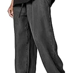 third quadrant Loose fit Drawstring Jeans for Men|| Baggy Jeans for Men || Loose fit Washed Jeans for Men || Utility Jeans Pant for Men-picture-38