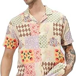Spade Men and Boys Collared Neck Button Front Multicolor All Over Printed Cotton Half Sleeve Shirts-image-9