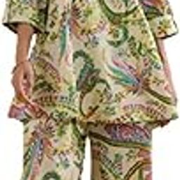 Tropical Vibes on Cotton Co-ord Set for Women-image-96