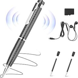 64GB Voice Recorder with Playback: Digital Recording Device with Intelligent Noise Reduction for Meetings | Lectures | Course - Portable Audio Recorder for Student | Workplace Use | Interpreter-image-77