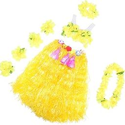 TINEASUR 6pcs Costumes Skirts for Suits for Beach Formal Dress Dresses Wristlets Summer Necklace Headbands-image-81