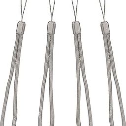 Pack of 4 Grey hand wrist Strap Lanyard 4 pcs for cell phone Cover case key ring Pen drive Badge Holders Charm grip DIY JEWELLERY Strap nylon braided string rope charms for camera bags-picture-11